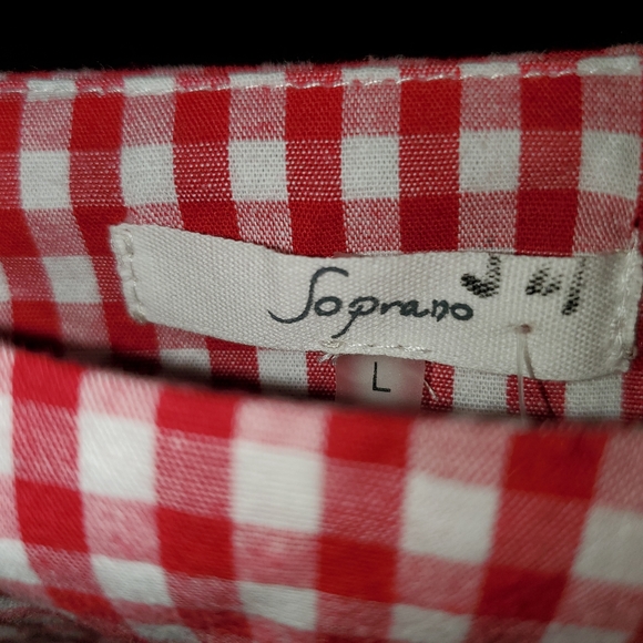 ๐ผ ๐ Nordstrom's Red & White Gingham Pull Over ๐ - Picture 3 of 5